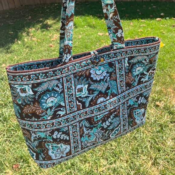 Authentic Vera Bradley Java Blue and Brown EXCELLENT condition!! - Picture 1 of 1